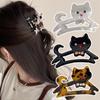 New Cute Acetate Cat Hair Claws Vintage Rhinestone Shark Clip Hairpins Hair Clip Clamps Fashion Headwear Girls Hair Accessories