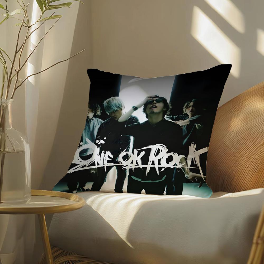 Группа O-One Ok Rock Rock Ambitions Наволочка С рисунком Напечатанная Наволочка Для Гостиной Дивана Подушка Чехол И Декор Спальни