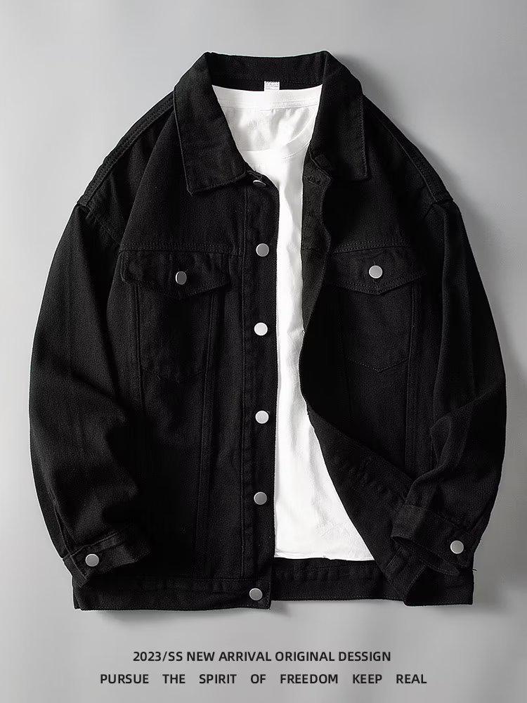 Spring Men's Ripped Denim Jacket - Korean Style, Casual and Trendy