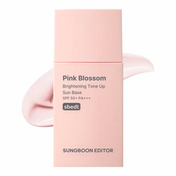 SUNGBOON EDITOR Осветляющая солнцезащитная база для лица Pink Blossom SPF50+ PA+++ (30мл)