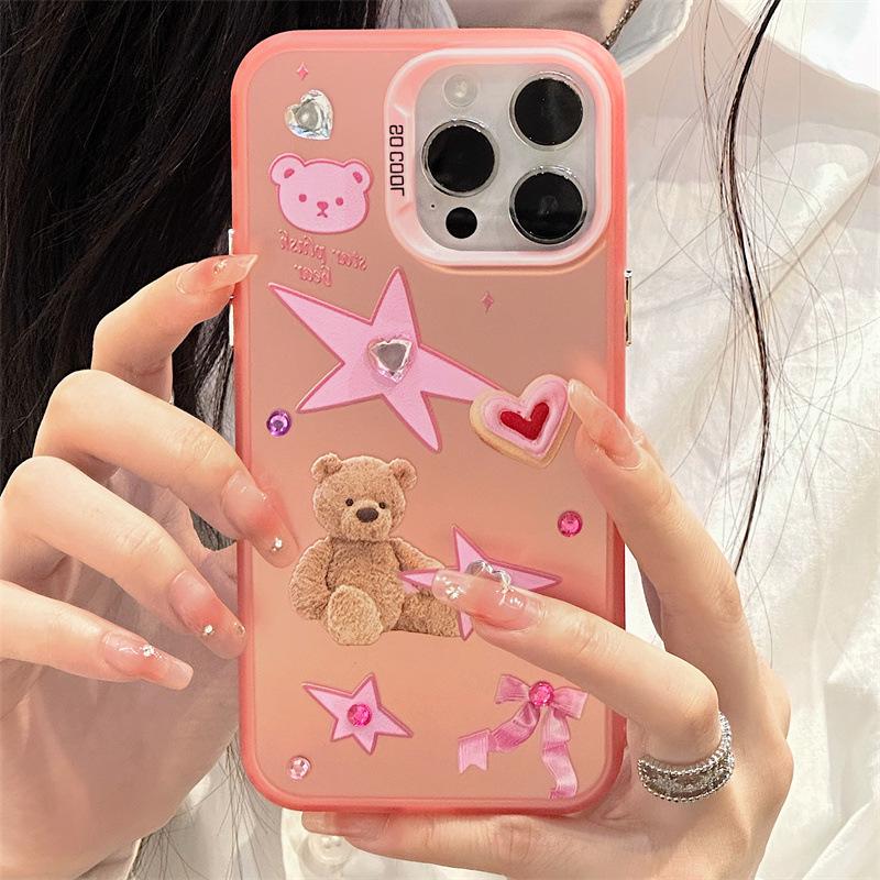 Матовый лазерный чехол Zhitai для iPhone 15/14 Pro Max с браслетом, совместимый с сериями 12/13/16