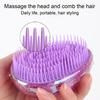 Блестящая овальная расческа для волос, мягкая щетина, массаж кожи головы, портативная дорожная, антистатическая, мини-расческа в форме яйца, детская, взрослая, для укладки волос, распутывающая щетка