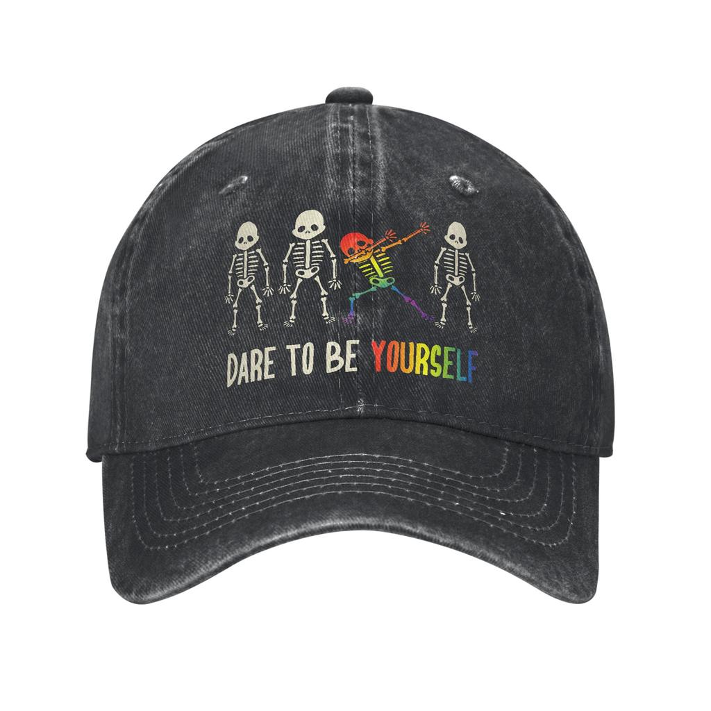 Equality LGBT Pride Awareness for Gay Baseball Cap Unisex Women Distressed Denim Washed Snapback Hat Outdoor Adjustable Caps Hat