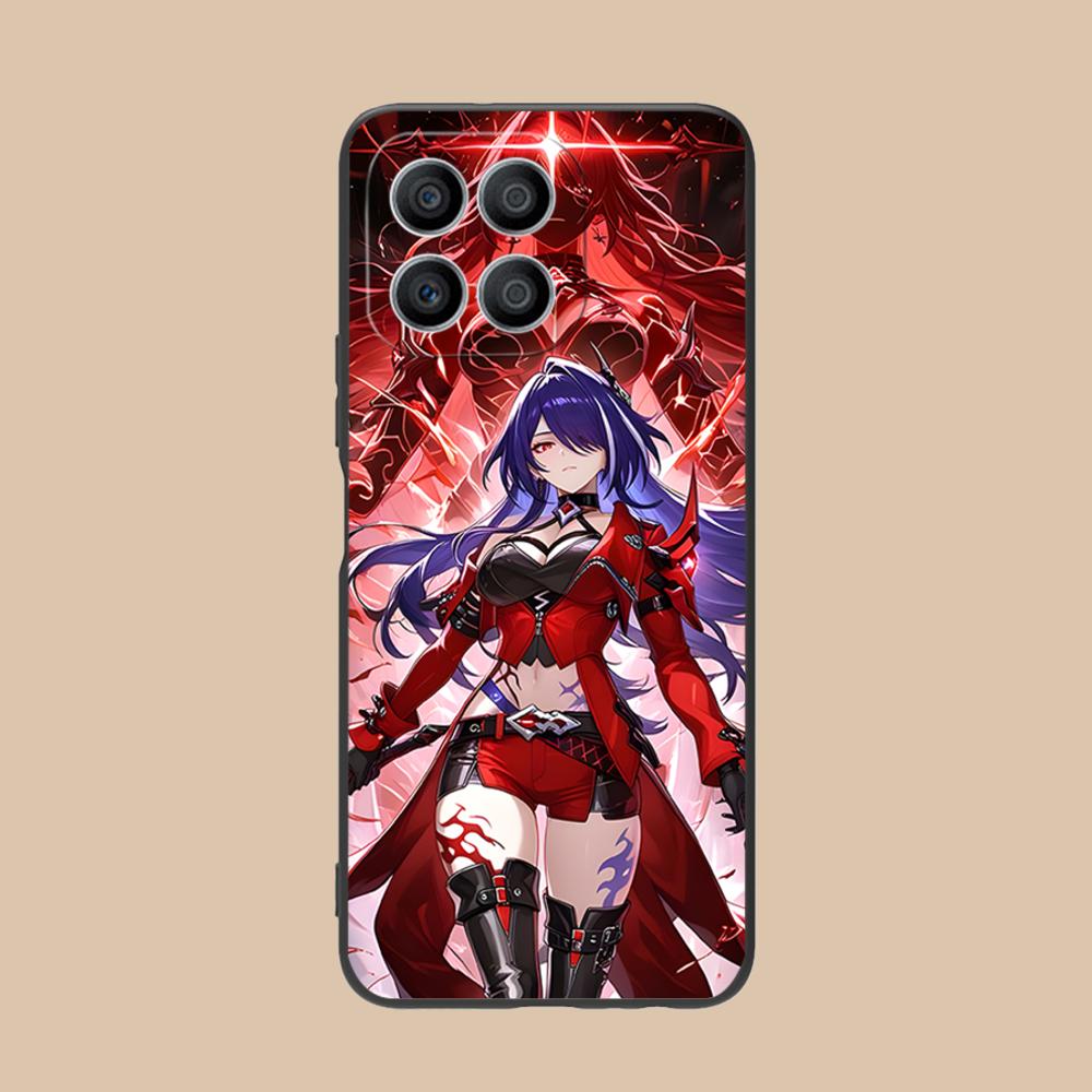 HSR Acheron Матовый ТПУ Чехол для Мобильного Телефона для Honor 90 80 70 60 50 30 20 10 9 8 7 Pro S SE Lite 5G Цветной Печатный Чехол