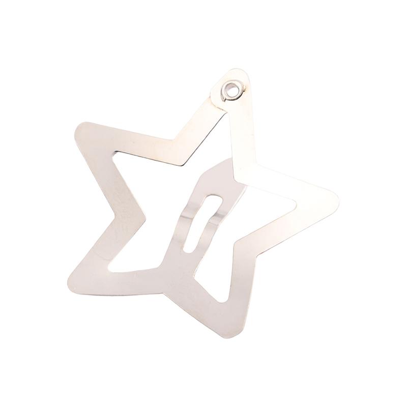 4 шт., серебряная заколка для волос со звездой Bb, минималистичная заколка для волос со звездой для девочек