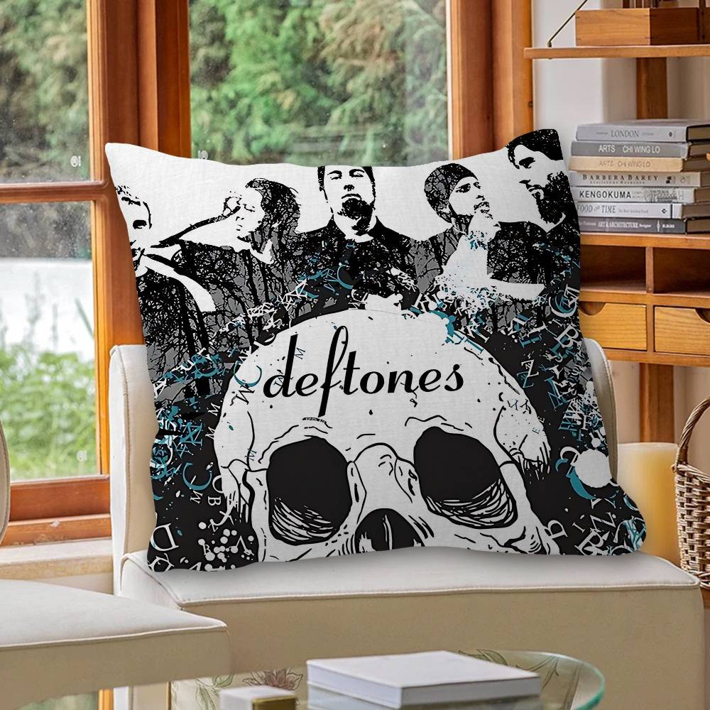 Rock Band DDeftones Pillow Cover for Bedroom Room and Living Room Sofa Decorative Cushion Cover