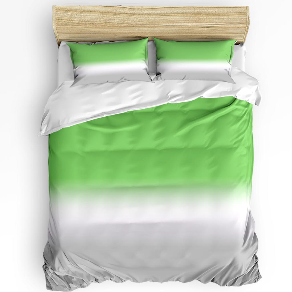 Градиентный серо-голубой пододеяльник, комплект постельного белья для кровати, домашний текстиль, пододеяльник, наволочки, комплект постельного белья для спальни, двуспальный комплект постельного белья, без простыни