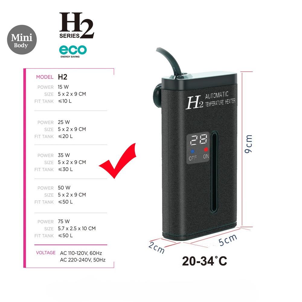 ATUBAN15-50W Погружной Мини-аквариумный Обогреватель с Цифровым Дисплеем, Термостат для Нагрева Воды Питомцев с Контроллером, Обогреватель для Аквариума