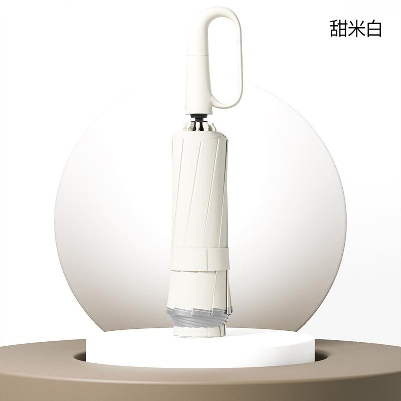 Полностью автоматический складной мужской зонт, погода и дождь, большой ветроустойчивый двойной солнцезащитный и солнечный зонт, продвинутый женский