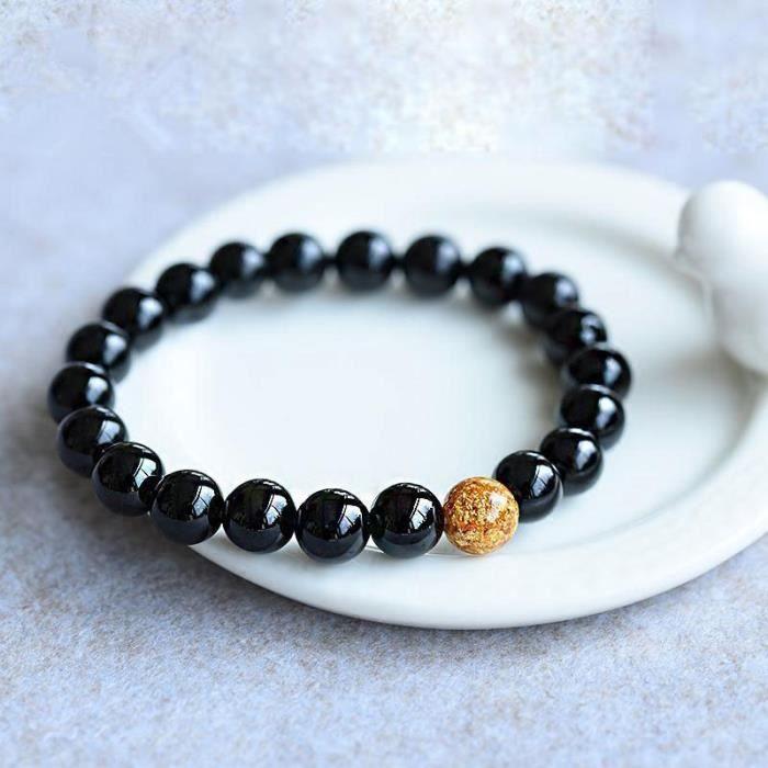 Bracelet - SHOP-STORY - Mastery and Anti-Stress - Black Onyx - Natural Beads - Woman