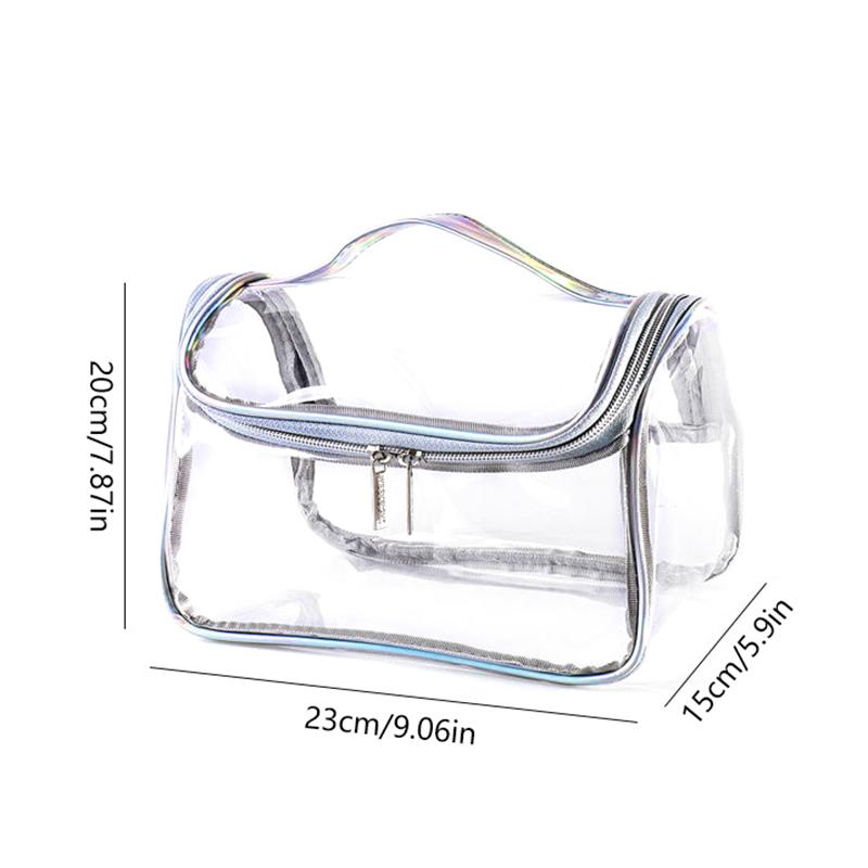 Transparent Cosmetic Bag Pvc Waterproof Makeup Storage Case Travel Organizer Pouch Beauty Case Bath Toiletry Wash Bag