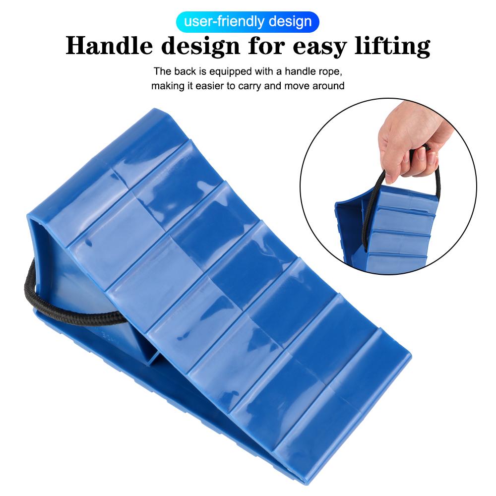 For RVs Trailers Trucks Prevents Rolling Away Portabe Chock Blocks Wheel Stoppers Anti-Slip Wheel Chocks for Cars Tire Stopper