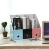 Waterproof Paper Desktop File Organizer 2 Pcs Blue Expandable Document Holder Office Supplies