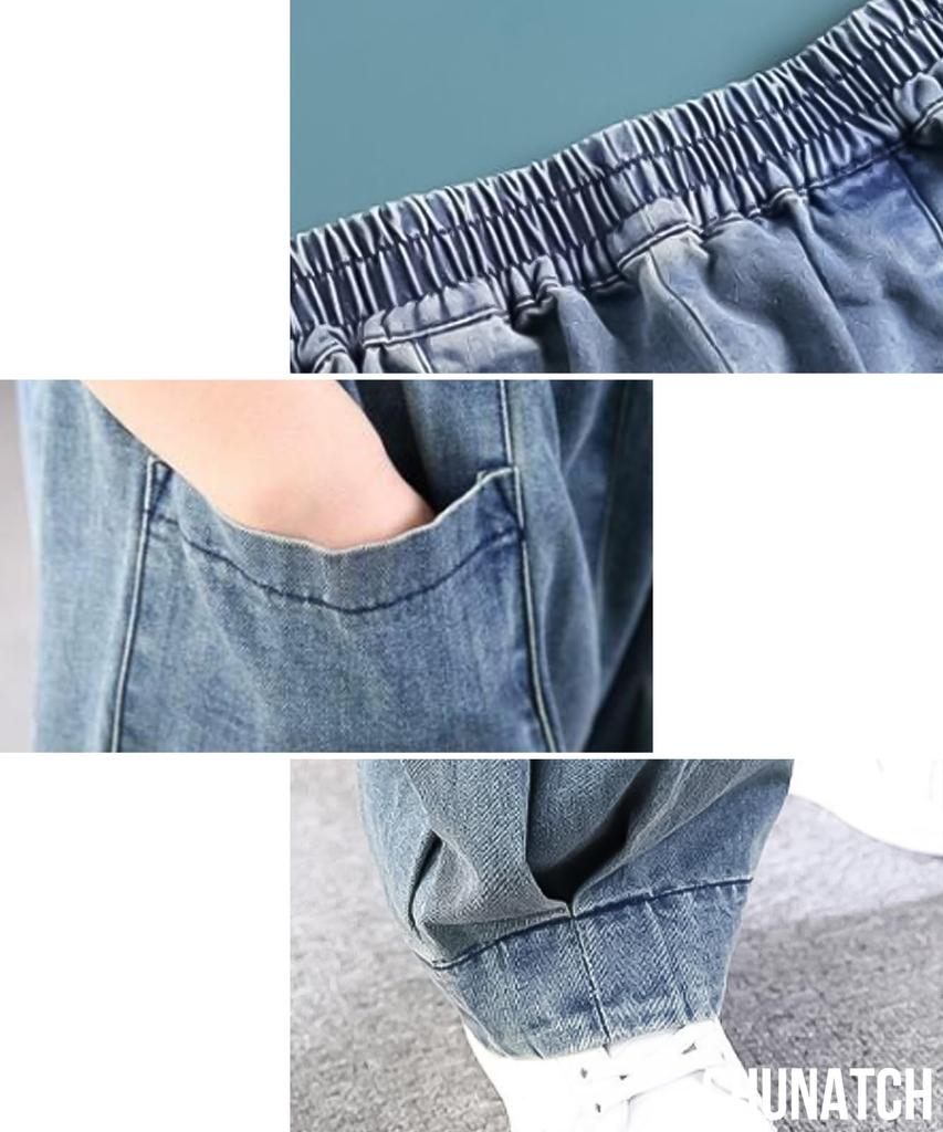 Джинсовые шаровары-гаучо Chunach, свободные, удобные, джоггеры в стиле бойфренд, спортивные, с широкими штанинами, заправленные, мешковатые, полные, натуральные, длинные, женские брюки с широкими штанинами, брюки,