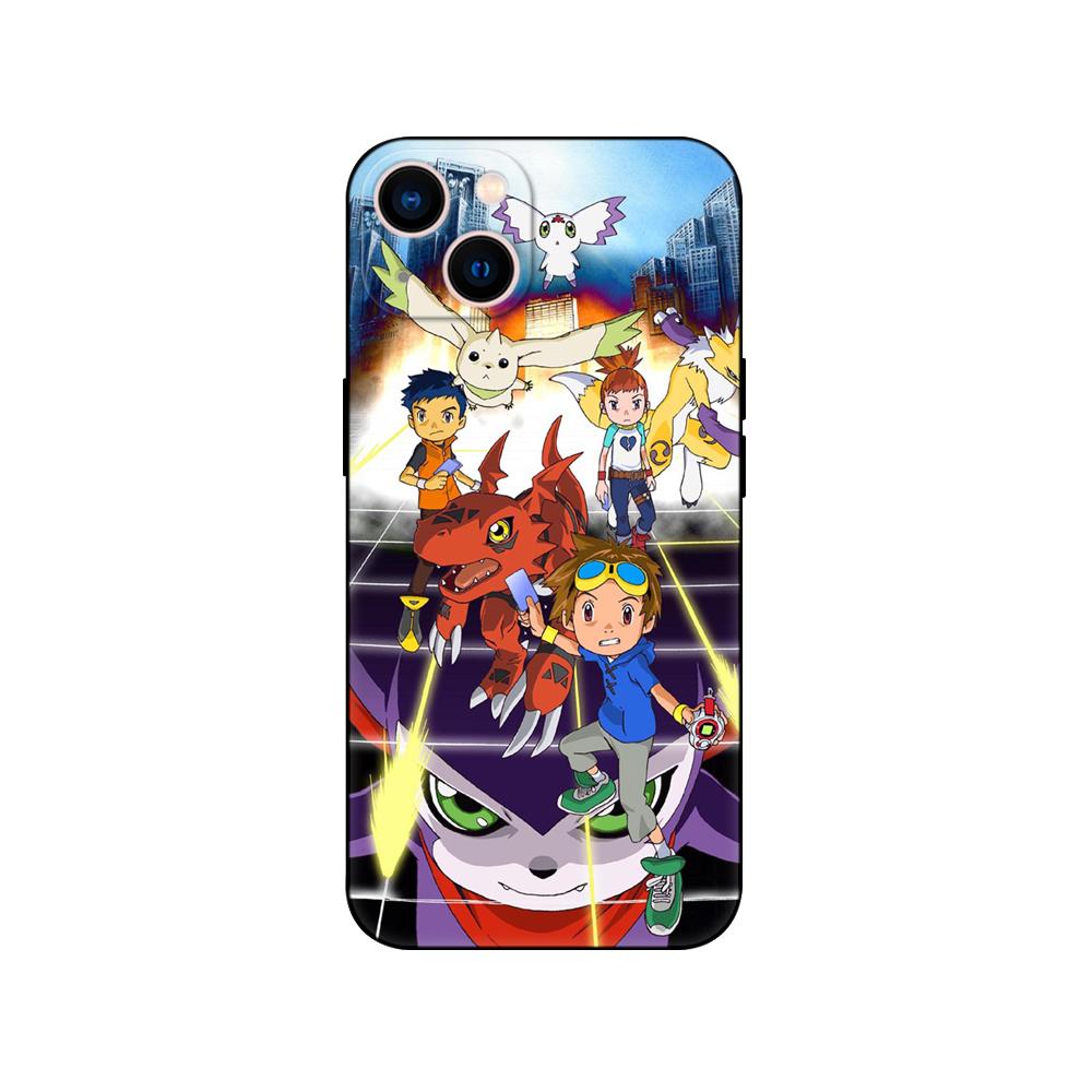 Black Tpu Case For Samsung Galaxy M53 M13 M62 A12 A22 A32 A42 A52 A72 4g 5g A20S Back Cover Digimon Dinosaur Anime