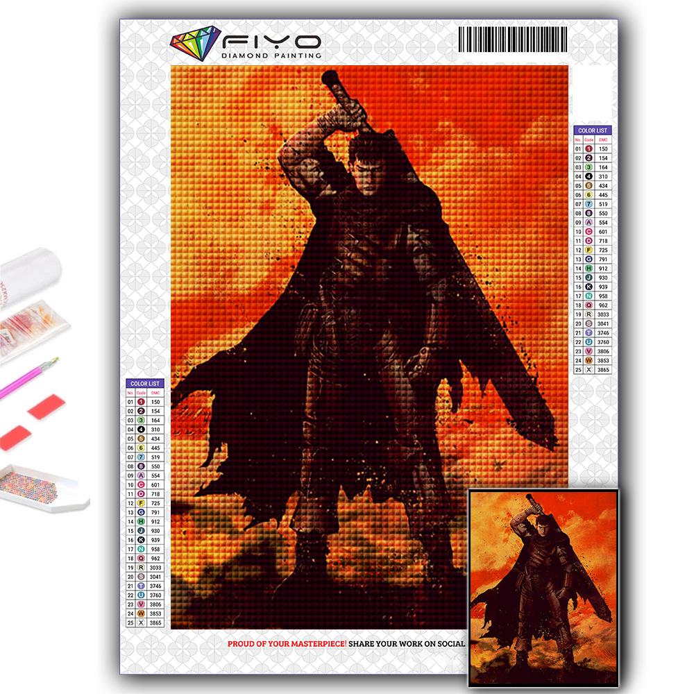 Алмазная картина Аниме Берсерк Алмазная мозаика Ремесло Алмазная вышивка Картина