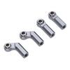 4Pcs RC Car Ball Joint for 110 Model Car M4 Metal CW Positive Thread 7.0 Tool 2 Curved 2 Straight