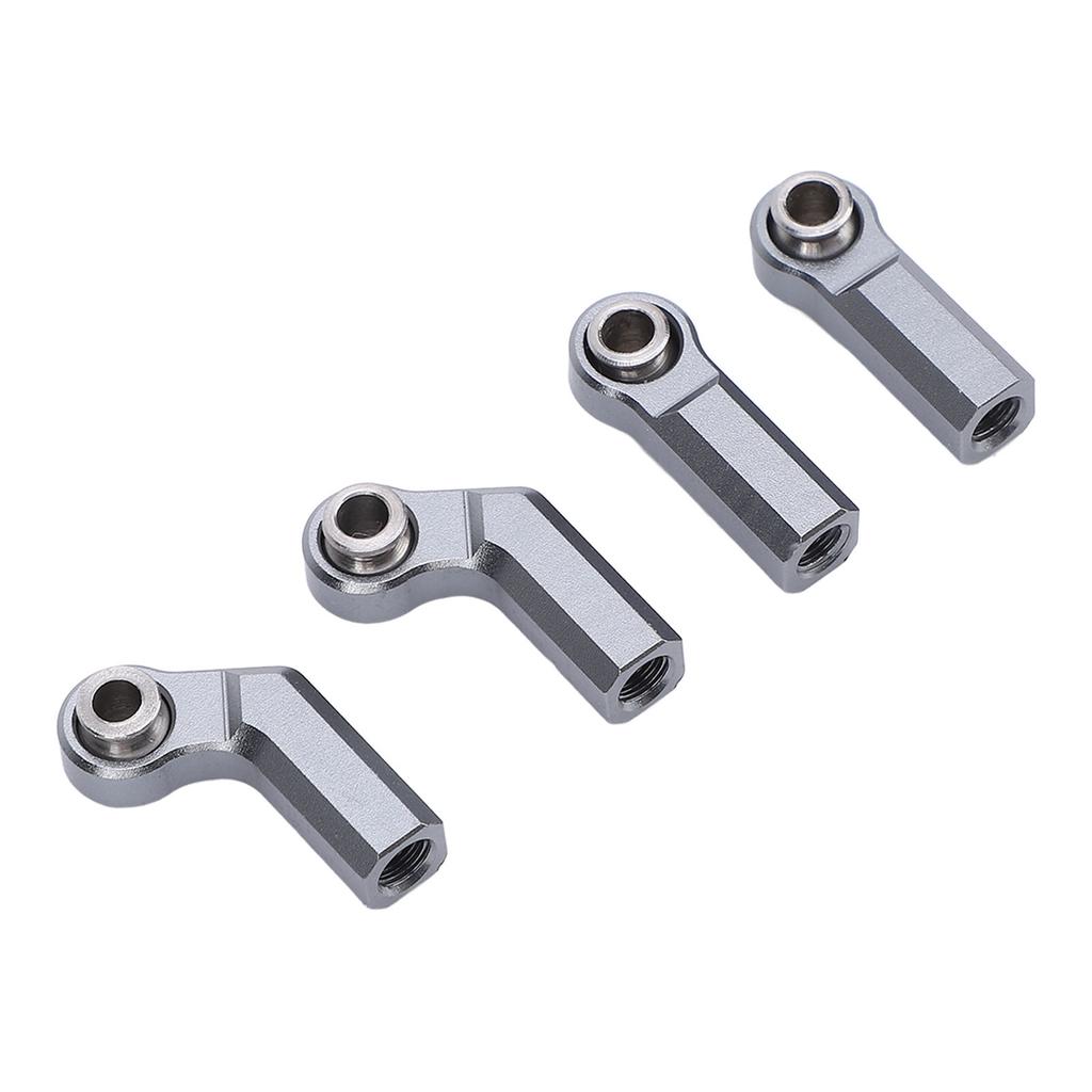 4Pcs RC Car Ball Joint for 110 Model Car M4 Metal CW Positive Thread 7.0 Tool 2 Curved 2 Straight