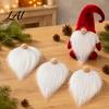 DIY Christmas Dwarf Supplies 3Pcs Gnome Ball Noses Wooden Beards with Plush Beard Making Kit Faux Fur Beard for Handmade Elf Doll Decorations