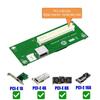 Green PCB Mini PCI-E to 8X PCI-E Extension Cable Set