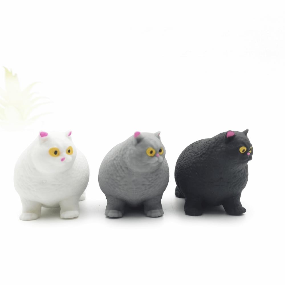 Soft Cat Squishy Toy Slow Rising Cat Squeeze Toy Pinch Toy Kitty Fidget Toy Office Workers