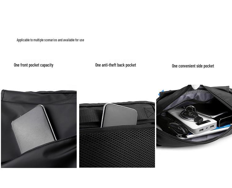 Men's 2022 Cross-border Korean Fashion Chest Bag: Trendy, Lightweight Shoulder Bag for a Cool Street Style.