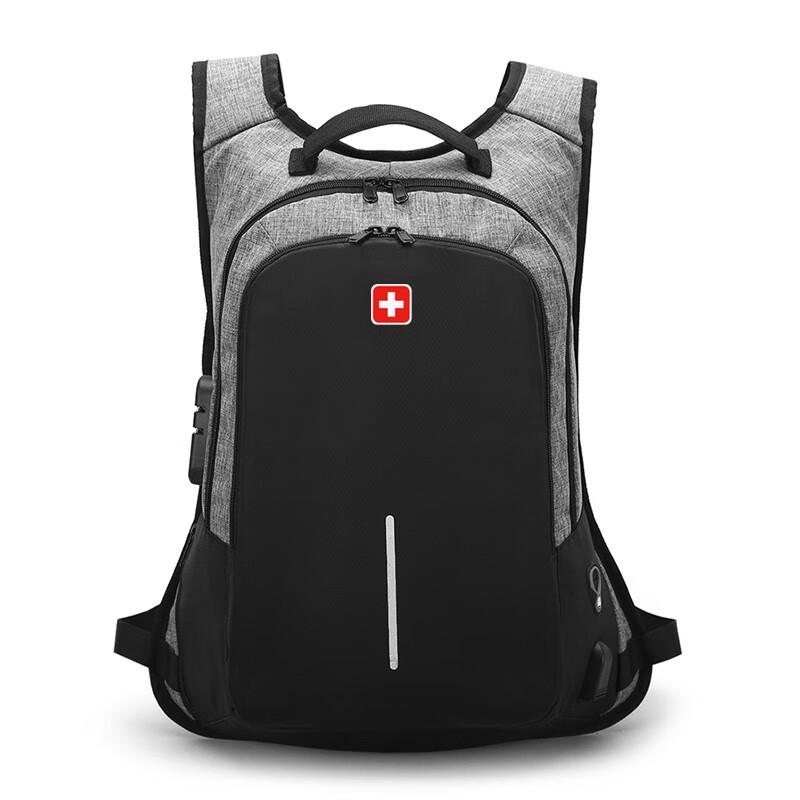 SWEGEAR+ Swiss 15.6-inch Anti-Theft Laptop Backpack with USB & Lock