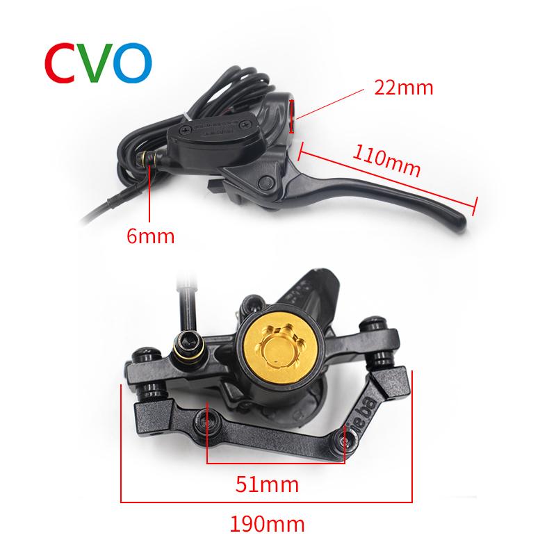 Комплект гидравлических дисковых тормозов для электрического велосипеда, модернизированный тормоз для горного велосипеда, модифицированный задний левый тормоз для снегохода, масляный тормоз 185