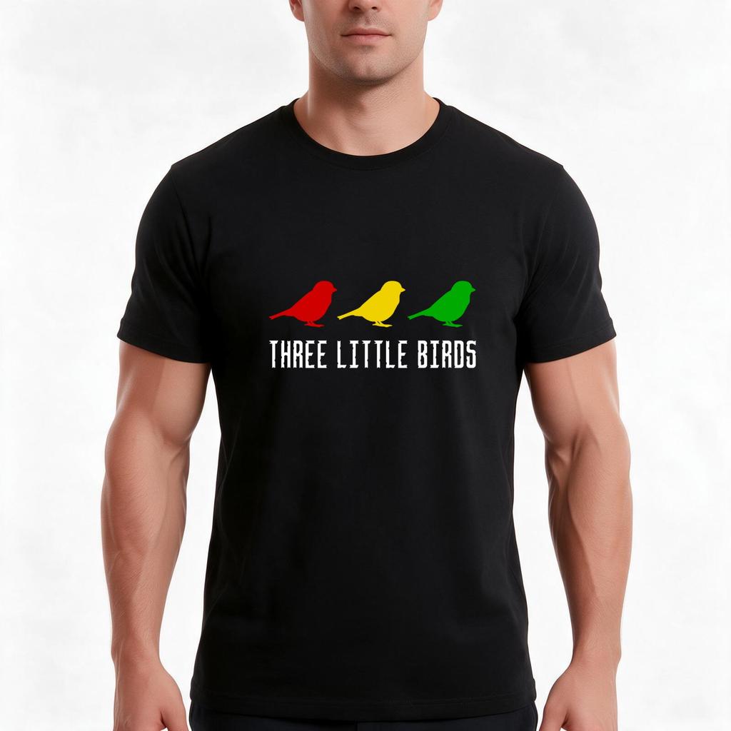 rastafari birds jamaica TShirt Summer Casual Cotton Tee Oversized Streetwear Tops Vintage Graphic Print Unisex Unisex Women