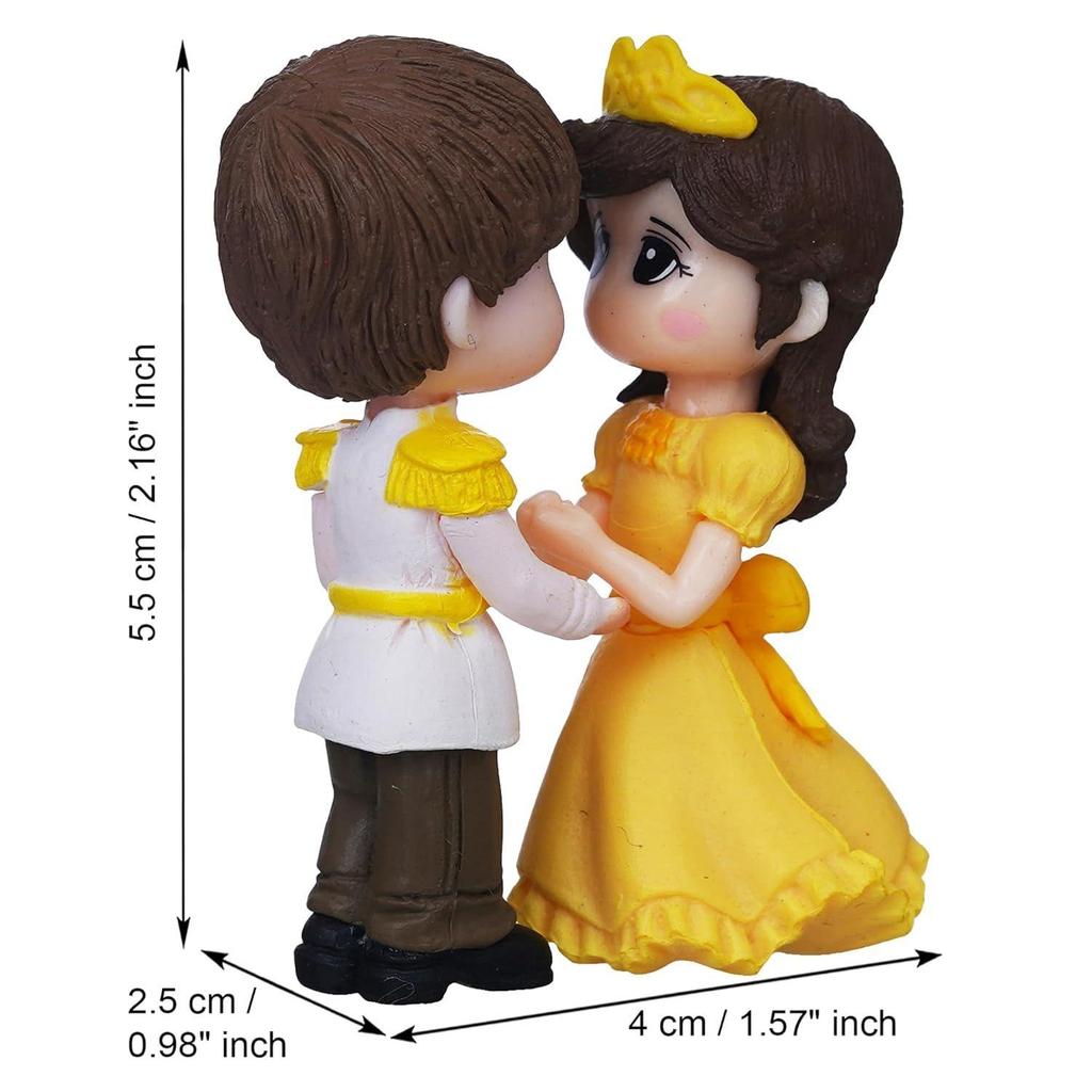 Valentine Gift for Girlfriend Boyfriend | Prince Princess Couple Statue Decorative Showpiece