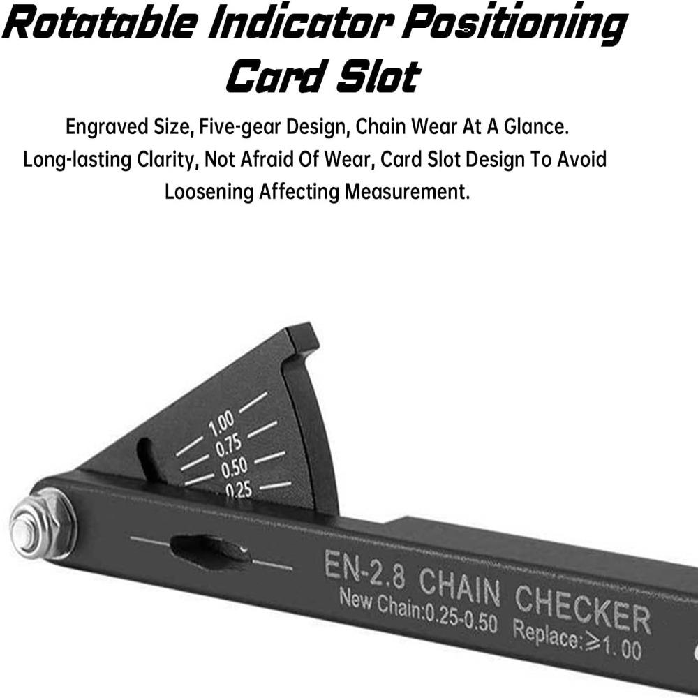 Lightweight Bike Chain Checker Tool 136mm Length Bicycle Chain Gauge Mountain Bike Repair