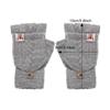 Winter Elastic Keep Finger Warm Flip Thicken Warm Knitted Gloves Half Capped Fingerless Mittens