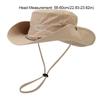 Однотонная походная шляпа рыбака солнцезащитная походная кепка модная ковбойская шляпа в стиле вестерн для путешествий