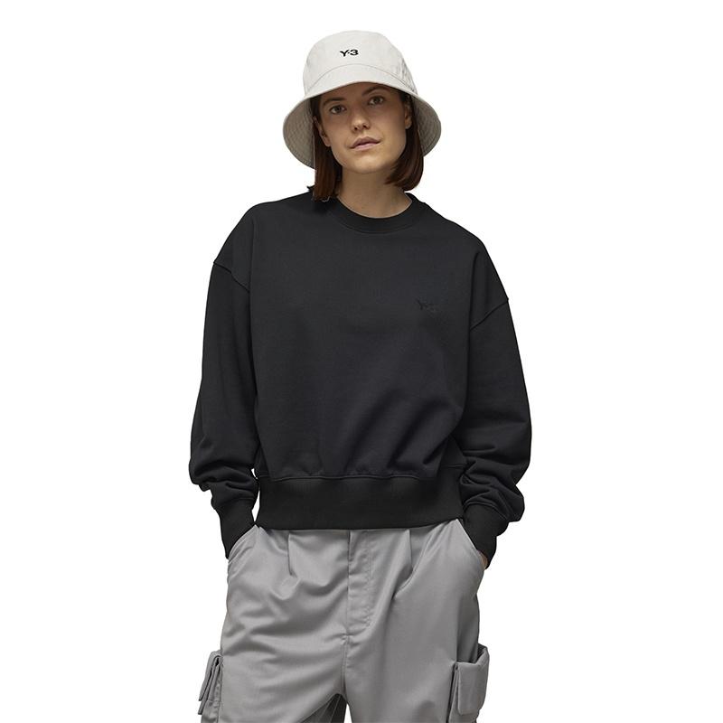 Y-3 Ft Crew Sweat однотонный круглый вырез пуловер свитшот женский свитшот черный 50-IV5567