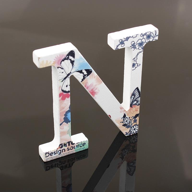 Wooden Alphabet Craft Letters Plaque Home Wedding Nursery Party Decoration