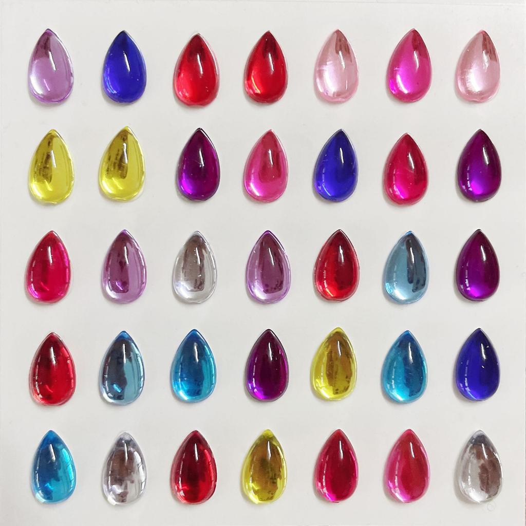 Colored Self-adhesive Rhinestones Sticker Children's Stage Show DIY Face Eye Decoration Acrylic Crystal Diamond Tattoo Sticker