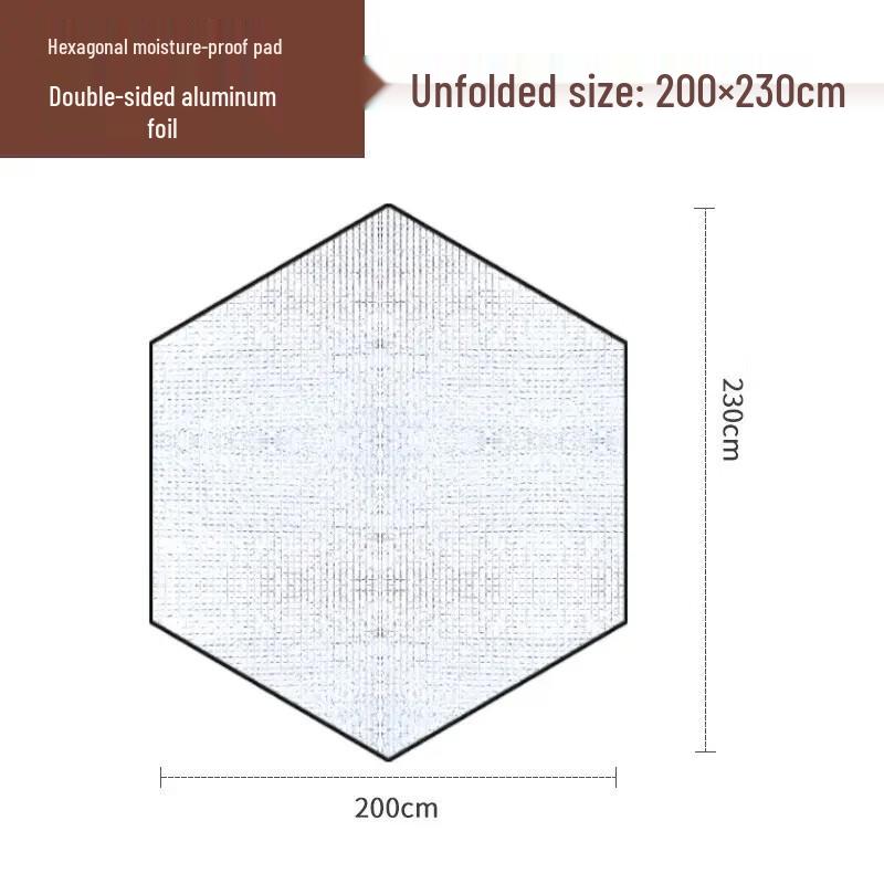 Original Man Hexagonal Aluminum Film Moisture-proof Mat