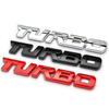 3D Turbocharged Car Sticker Turbo Metal Alloy Badge Rear Side Marking Decorative Modification Accessory for Vehicle