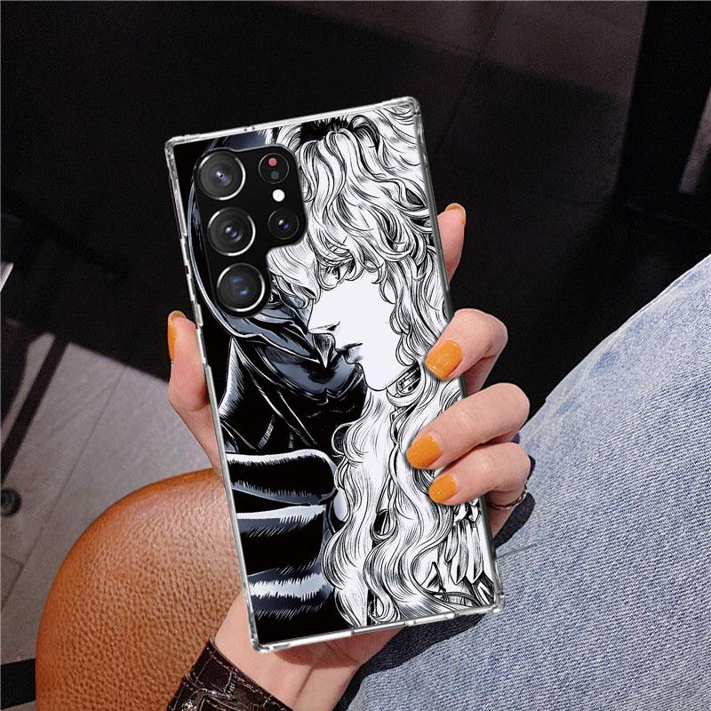 Black White G-Guts B-Berserks Phone Case For Samsung Galaxy S24 S25 Edge S26 Ultra S23 S22 S21 Plus S20 FE + Personalized Print