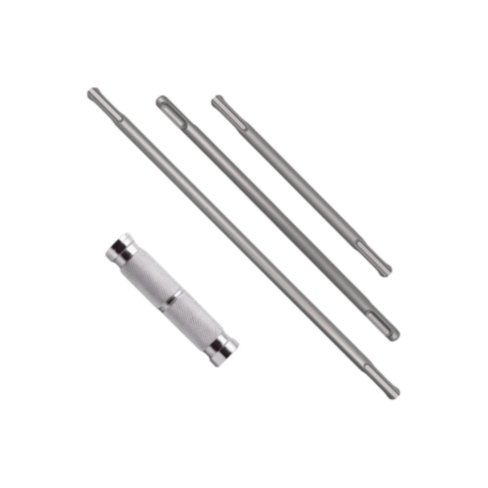 Alloy Steel SDS Plus Extension Shaft High Carbon Steel Extension Shaft Set  For Drill Bits