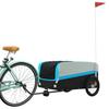 VidaXL Remorque de Vélo, Chariot de Transport avec Drapeau, Chariot de Vélo, Remorque de Bicyclette, Remorque à Bagages, 94065