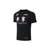 Li Ning Серия CBA 2022 Игра Звезд CBA Игровая футболка Быстросохнущая Охлаждающая С принтом Круглый вырез Короткий рукав Футболка Мужские Топы Черный ATSSA79-2