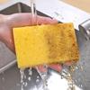 Экологичная губка-ластик из древесной целлюлозы и хлопка - Впитывающая, Обезжиривающая, Абразивная подушечка