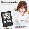 LCD Digital Screen Kitchen Timer Square Cooking Count Up Countdown Alarm Magnet Clock