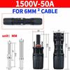 10/50/100 Sets Solar Connector Solar Plug Cable Connectors for Solar Panels Photovoltaic System 30A 50A 1000VDC 1500VDC