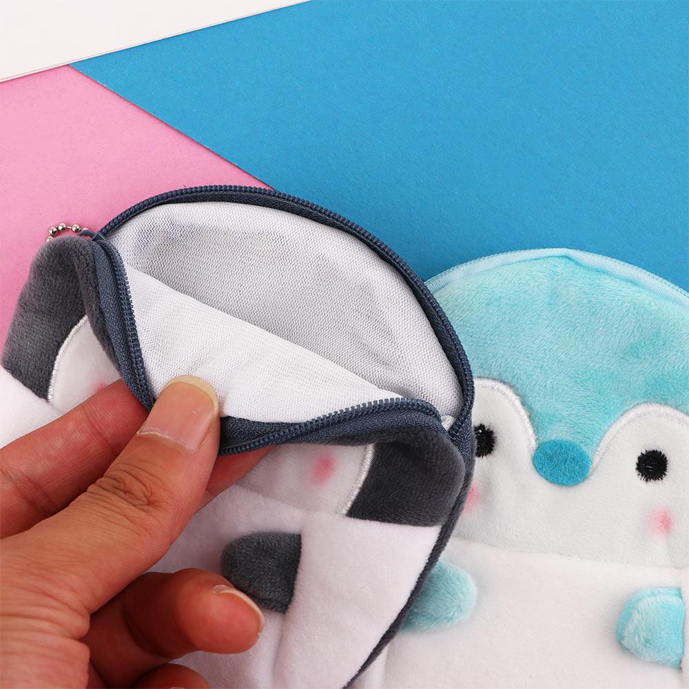 Casual Children Key bag Penguin Zipper bag Gift Mini Wallet Coin purse Earphone Bag Coin bag