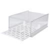 Closet Storage Box PET Stackable Clear Shelf Organizer Drawer Storage Bin for Wardrobe Bedroom Cupboard Kitchen