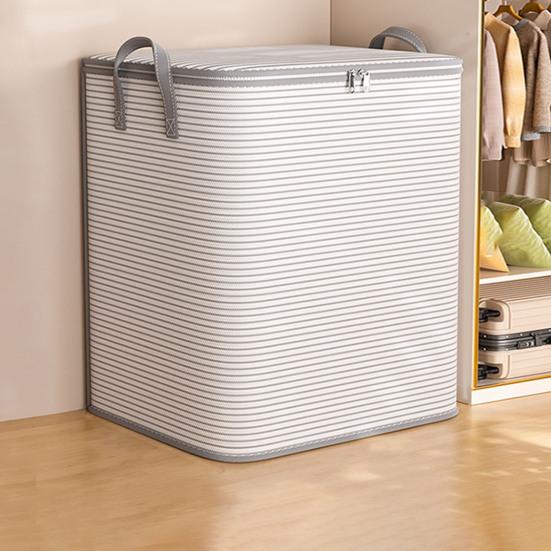 Корзина для хранения одежды большой вместимости с укрепленными ручками, застежкой-молнией, водонепроницаемая, экстра