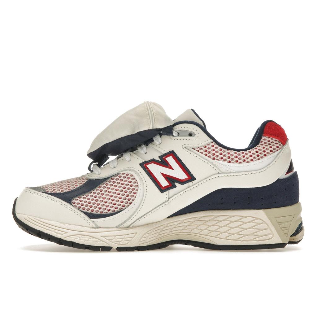 New Balance Сумка 2002R - Темно-красные кроссовки унисекс White Sea-Salt Team-Red M2002RVE