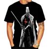 Knights Templar 3D Print T Shirt Knights Templar Fashion Casual T-Shirts Men Women Hip Hop Harajuku Streetwear T Shirt Tee Tops